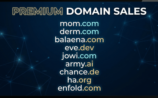 Recent Domain Sales