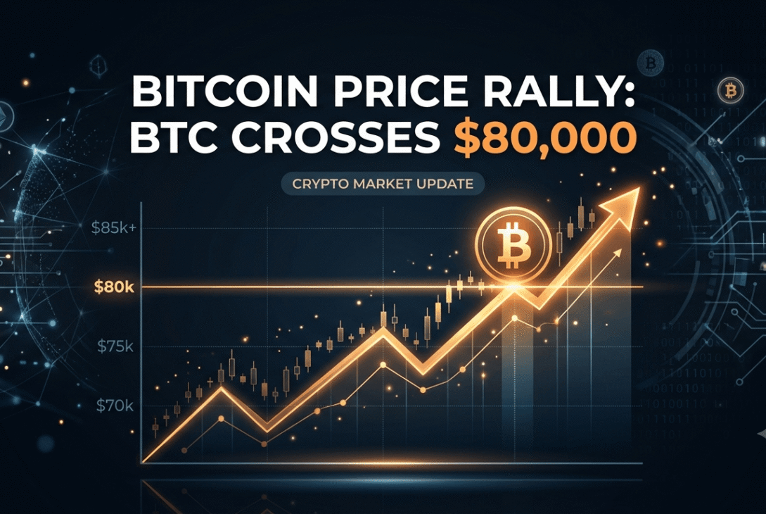 Bitcoin price rally crosses $80,000 with rising crypto market chart