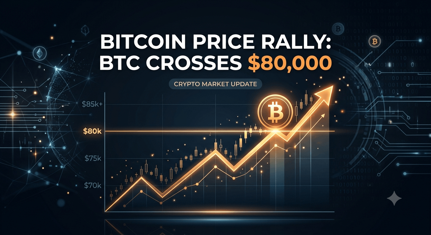 Bitcoin price rally crosses $80,000 with rising crypto market chart