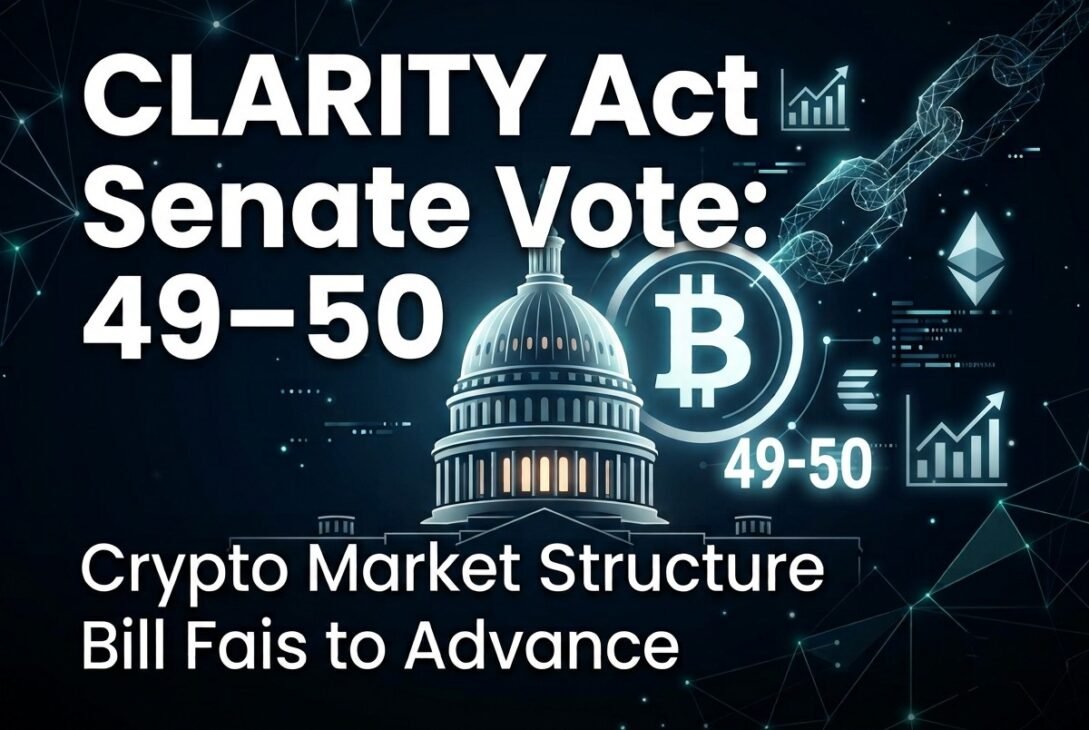 CLARITY Act Senate Vote ends 49-50