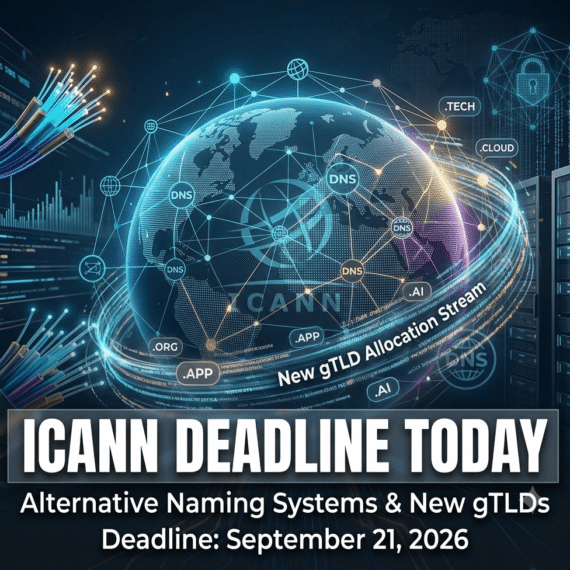 ICANN alternative naming systems deadline for new gTLD comments