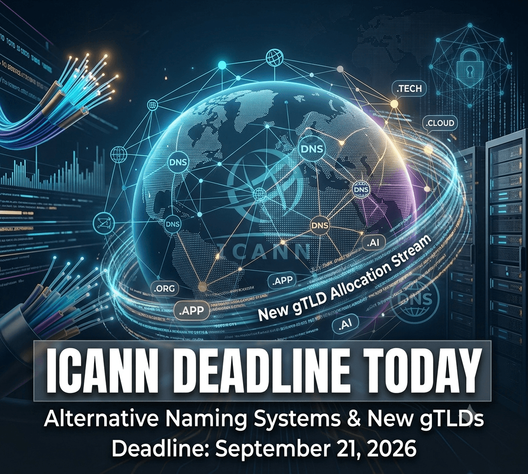 ICANN alternative naming systems deadline for new gTLD comments