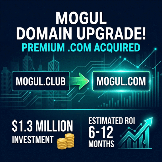 Mogul.com domain sale for $1.3 million