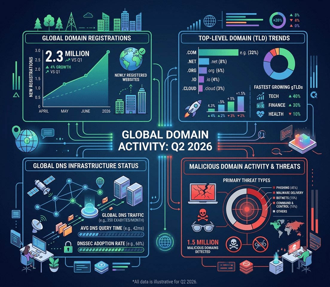 Q2 2026 domain activity and DNS data trends