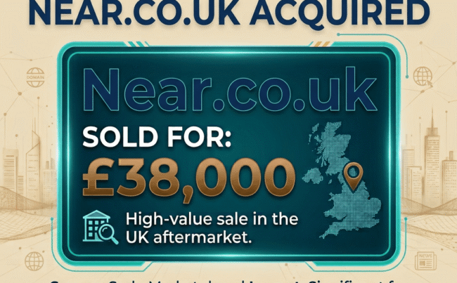 September 21 domain sales featuring Near.co.uk at $11,077