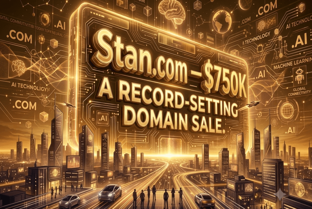 Top domain sales in August 2026 led by Stan.com at $750,000