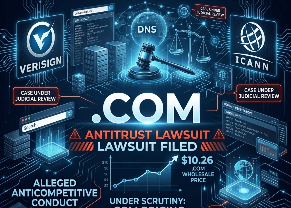 Verisign and ICANN face antitrust lawsuit over .COM domain pricing